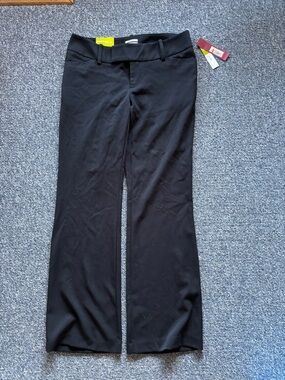 Merona Black Dress Pants Modern Fit Mid Rise Flare NWT size 10